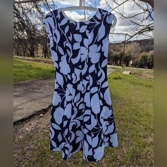 Signature by Robbie Bee Navy Blue PS Dress - Picture 3 of 6